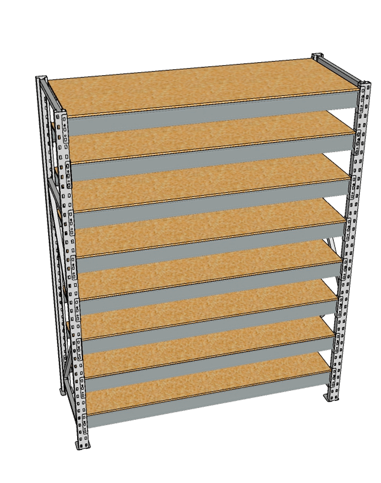Стеллаж грузовой СГР 3000x1200x600 8 полок (ДСП) купить в Самаре Стеллаж грузовой СГР 3000x1200x600 8 полок (ДСП) купить в Самаре