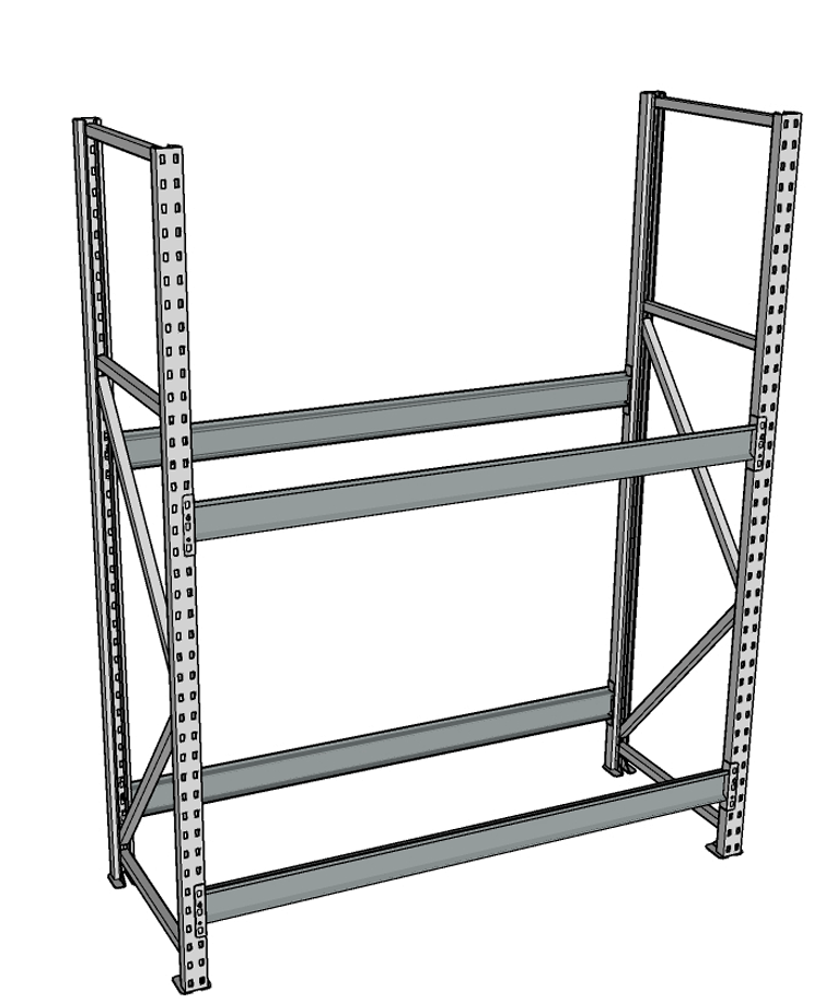 Стеллаж грузовой СГР 3000x1200x1000 2 полки (без настила) купить в Самаре Стеллаж грузовой СГР 3000x1200x1000 2 полки (без настила) купить в Самаре