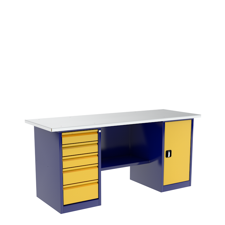 Верстак с тумбой и драйвером ВП-4Т/1,9 купить в Самаре Верстак с тумбой и драйвером ВП-4Т/1,9 купить в Самаре