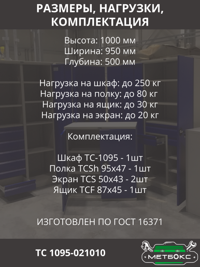 Шкаф инструментальный ТС 1095-021010 купить в Самаре Шкаф инструментальный ТС 1095-021010 купить в Самаре