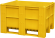 BoxPallet 1200х1000х740 мм сплошной желтый купить в Самаре