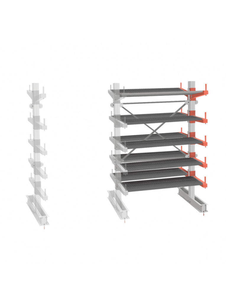 СТ-062 Стеллаж двухсторонний 5 ярусов ДОП. купить в Самаре СТ-062 Стеллаж двухсторонний 5 ярусов ДОП. купить в Самаре