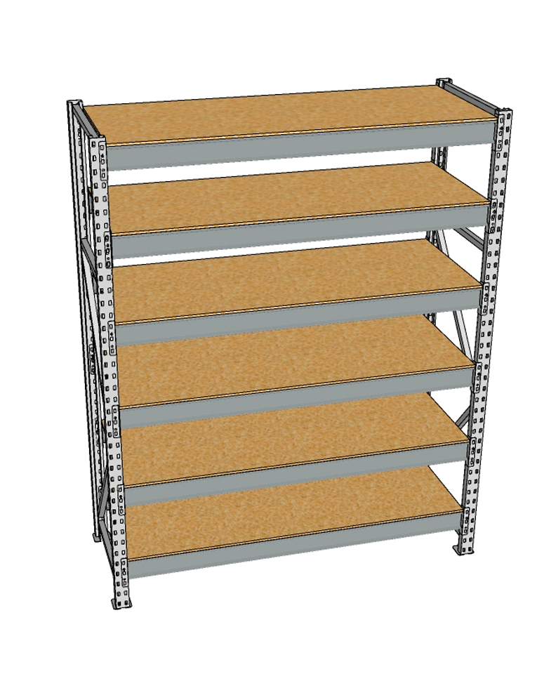 Стеллаж грузовой СГР 2000x1800x500 6 полок (ДСП) купить в Самаре Стеллаж грузовой СГР 2000x1800x500 6 полок (ДСП) купить в Самаре