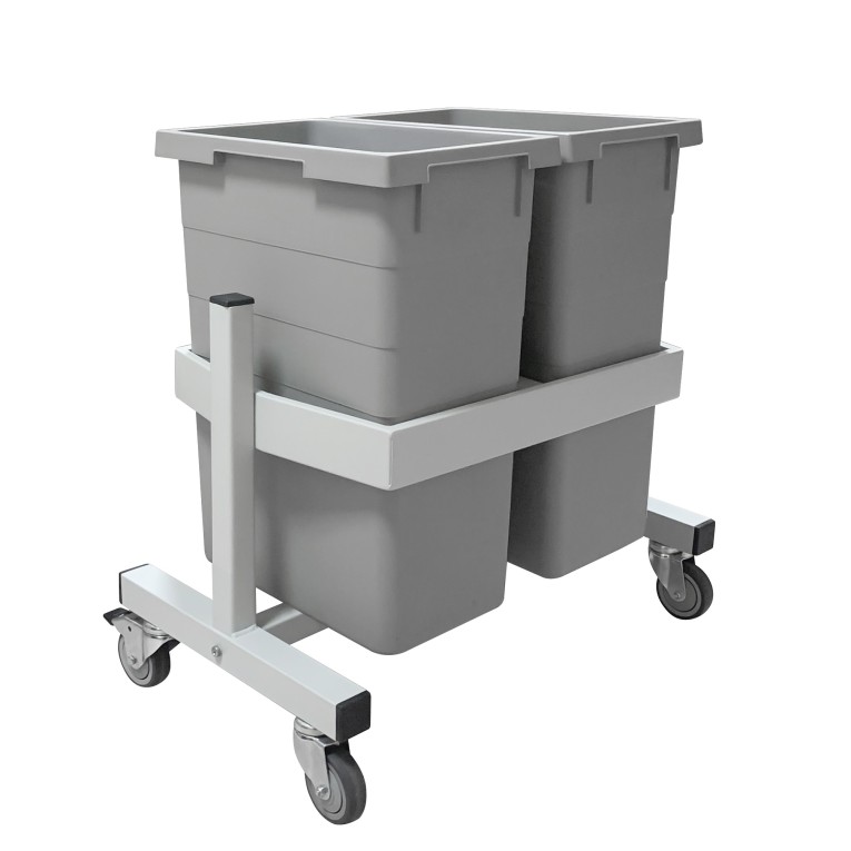 Подкатная подставка держатель для 2-х контейнеров Gresson ПДК-2 купить в Самаре Подкатная подставка держатель для 2-х контейнеров Gresson ПДК-2 купить в Самаре