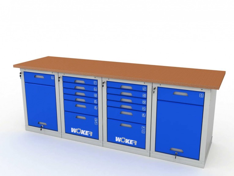 Верстак четырехтумбовый WOKER PRO 42662.2400 купить в Самаре