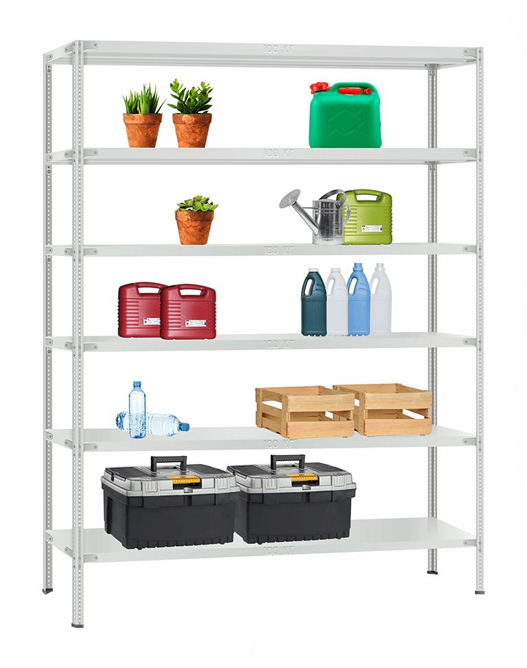 Стеллаж металлический Титан МС-900 1800x1000x600 6 полок купить в Самаре Стеллаж металлический Титан МС-900 1800x1000x600 6 полок купить в Самаре