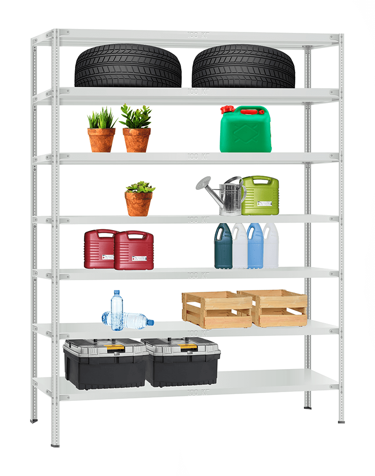 Стеллаж металлический Титан МС-900 1800x1000x600 7 полок купить в Самаре Стеллаж металлический Титан МС-900 1800x1000x600 7 полок купить в Самаре