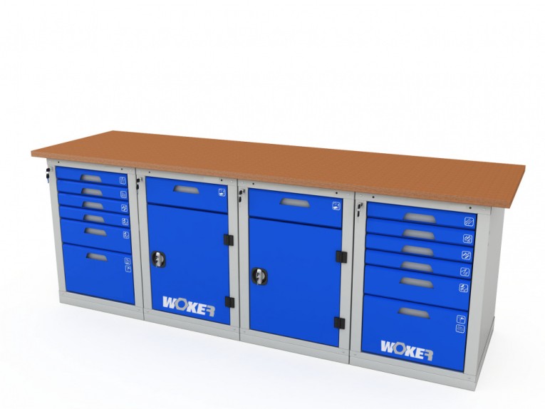 Верстак четырехтумбовый WOKER PRO 46226.2400 купить в Самаре
