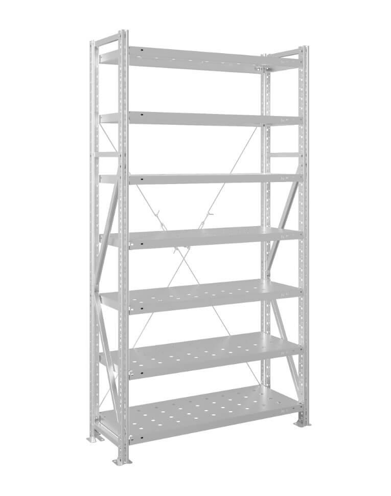 Стеллаж MS U 2000x1200x400 7 полок (280 кг, перф) купить в Самаре