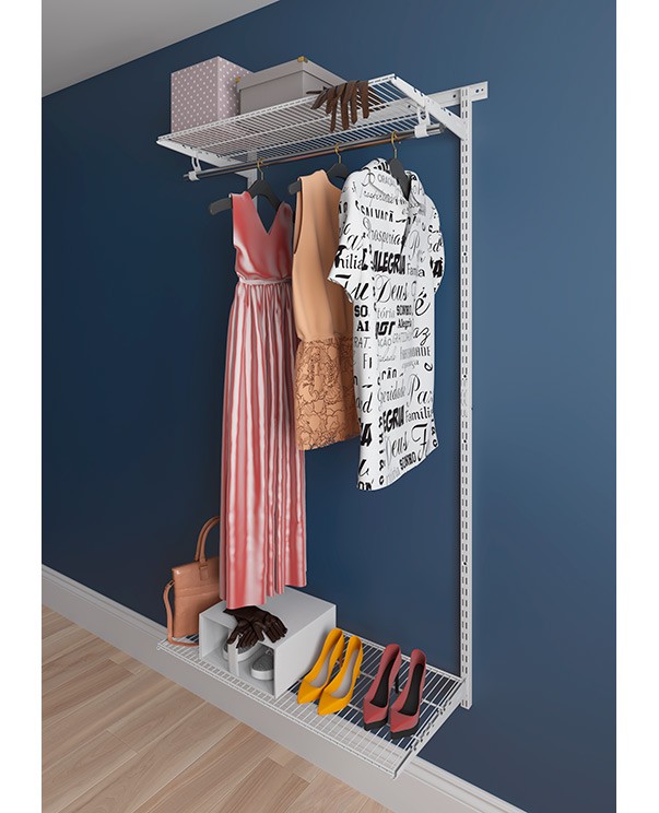 Гардеробная система Практик Home Basic G90 белая купить в Самаре Гардеробная система Практик Home Basic G90 белая купить в Самаре