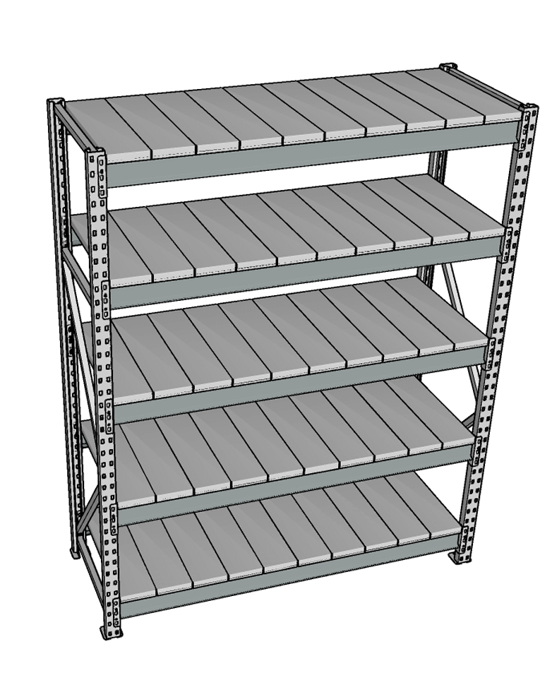 Стеллаж грузовой СГР 2500x900x800 5 полок (металл) купить в Самаре Стеллаж грузовой СГР 2500x900x800 5 полок (металл) купить в Самаре