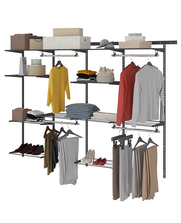 Гардеробная система Практик Home Max G240 графит купить в Самаре Гардеробная система Практик Home Max G240 графит купить в Самаре