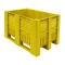 BoxPallet 1200х800х740 мм желтый сплошной