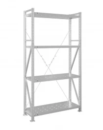 Стеллаж MS U 2500x700x300 4 полки (300 кг, перф)