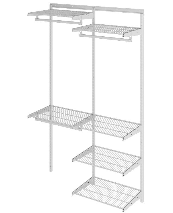 Гардеробная система Практик Home Optima G120 белая купить в Самаре Гардеробная система Практик Home Optima G120 белая купить в Самаре