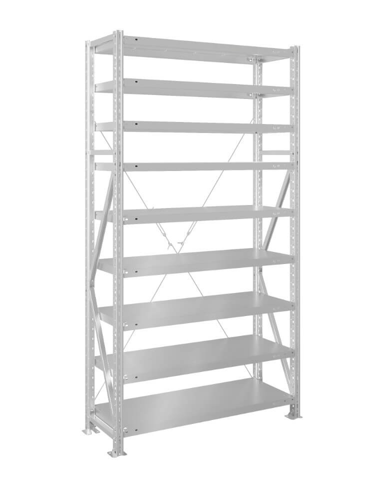 Стеллаж MS U 2000x700x600 9 полок (200 кг, металл) купить в Самаре Стеллаж MS U 2000x700x600 9 полок (200 кг, металл) купить в Самаре