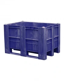 BoxPallet 1200х800х740 мм синий сплошной BoxPallet 1200х800х740 мм синий сплошной