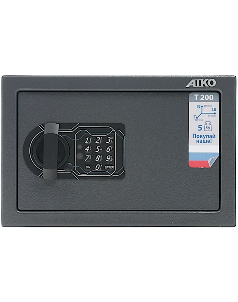 Мебельный сейф Aiko Т-200 EL, вид спереди