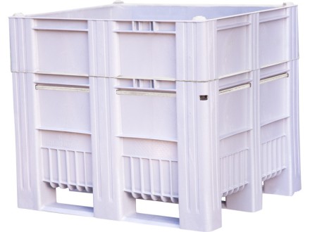 BoxPallet 1200x1000x1035 мм сплошной на полозьях серый купить в Самаре