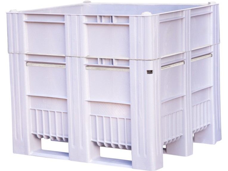 BoxPallet 1200x1000x1035 мм сплошной на полозьях серый купить в Самаре
