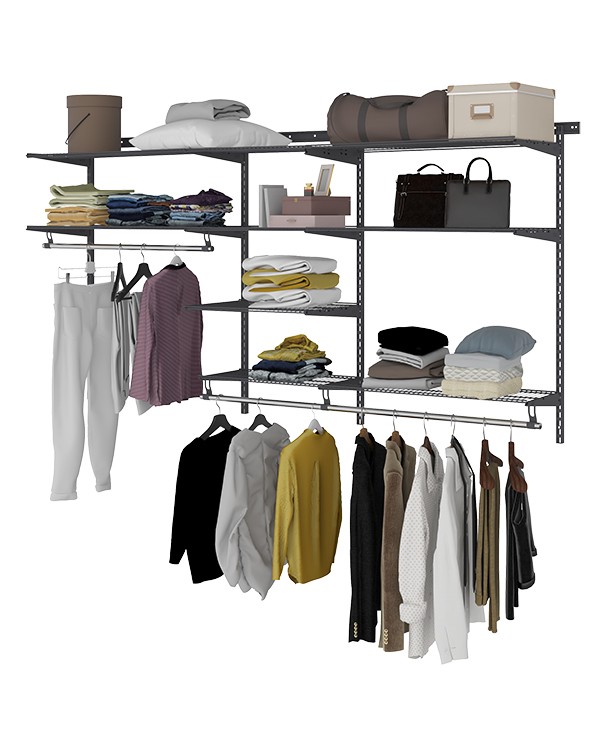 Гардеробная система Практик Home Optima G240 графит купить в Самаре Гардеробная система Практик Home Optima G240 графит купить в Самаре