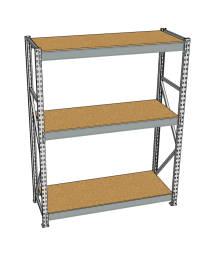 Стеллаж грузовой СГР 2000x1500x800 3 полки (ДСП) Стеллаж грузовой СГР 2000x1500x800 3 полки (ДСП)