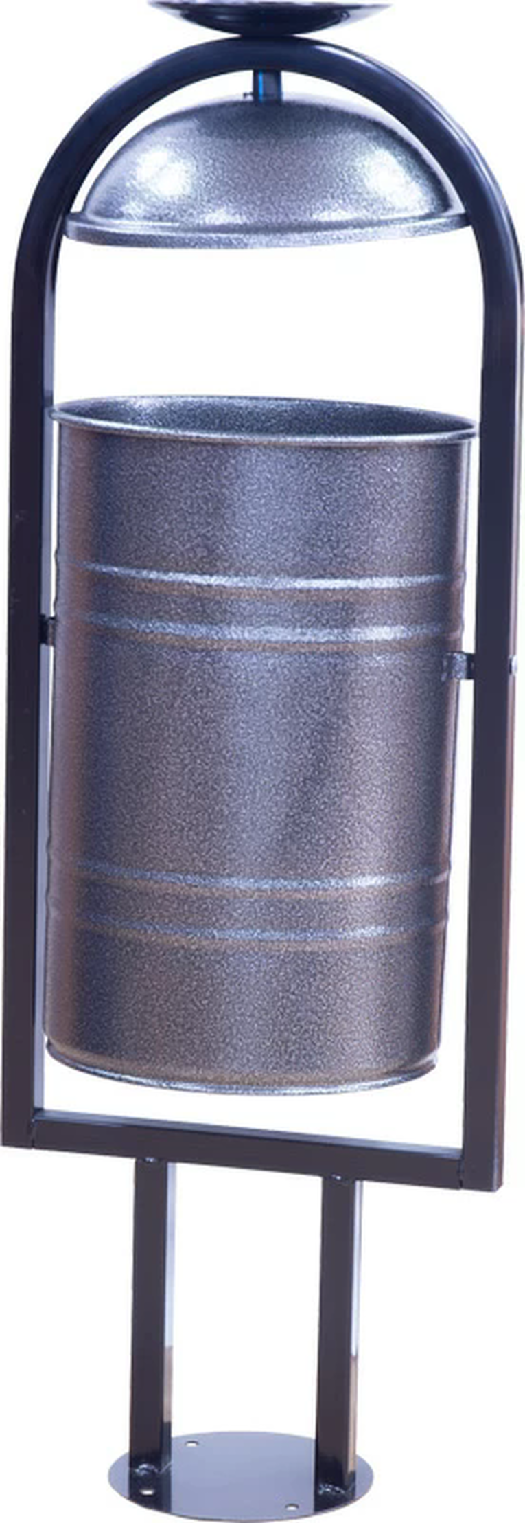 Урна металлическая с пепельницей 1050х370х300 мм серый антик купить в Самаре