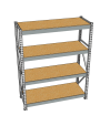 Стеллаж грузовой СГР 2500x1800x500 4 полки (ДСП) Стеллаж грузовой СГР 2500x1800x500 4 полки (ДСП)