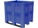 BoxPallet 1300х1150х1250 сплошной, на 3 полозьях синий купить в Самаре