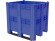 BoxPallet 1300х1150х1250 сплошной, на 3 полозьях синий купить в Самаре