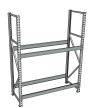 Стеллаж грузовой СГР 2500x1800x600 2 полки (без настила) Стеллаж грузовой СГР 2500x1800x600 2 полки (без настила)