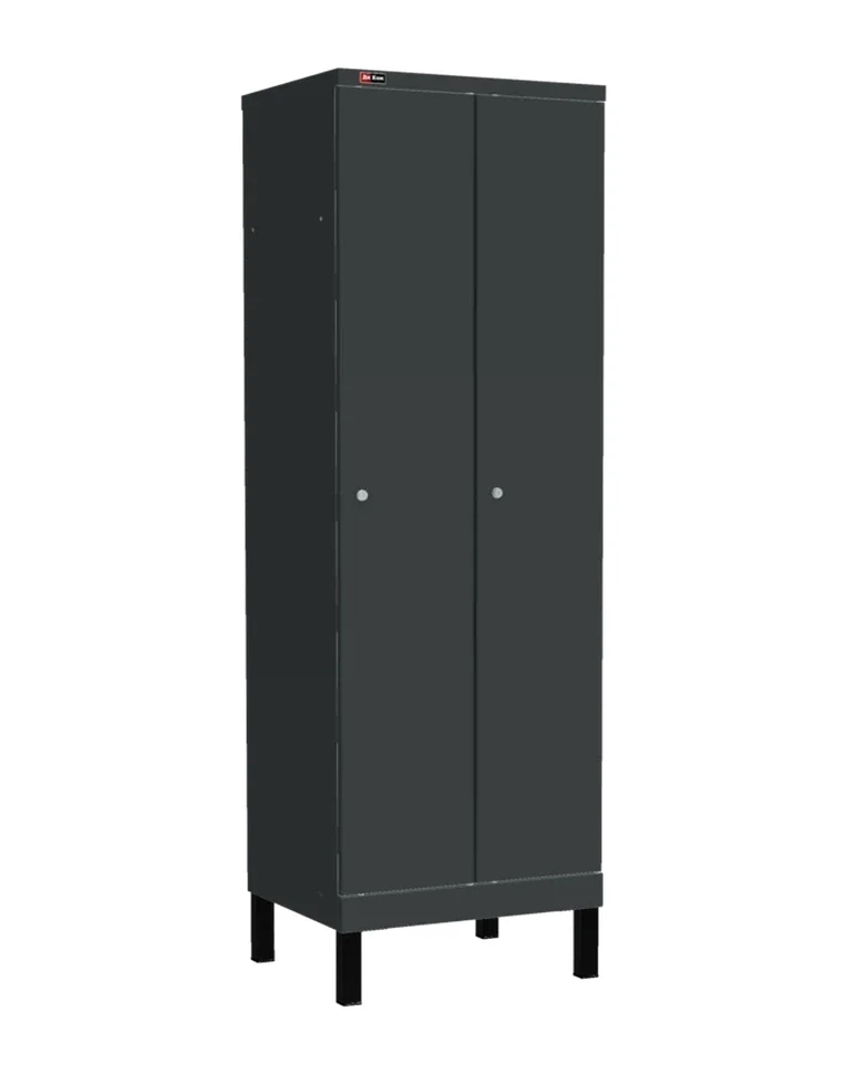 Шкаф-локер ДиКом УНО-321, корпус RAL 7016, двери RAL 7016, на ножках