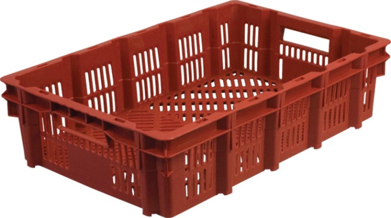 Ящик для заморозки 600х400х150 конусный,перф. красный купить в Самаре