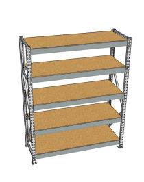 Стеллаж грузовой СГР 3000x1800x1000 5 полок (ДСП)