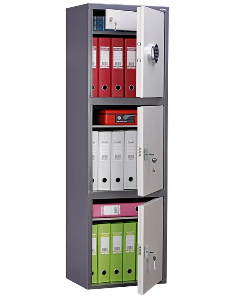 Бухгалтерский шкаф Aiko SL-150/3Т EL, вид спереди