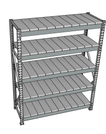 Стеллаж грузовой СГР 2500x2100x500 5 полок (металл) Стеллаж грузовой СГР 2500x2100x500 5 полок (металл)