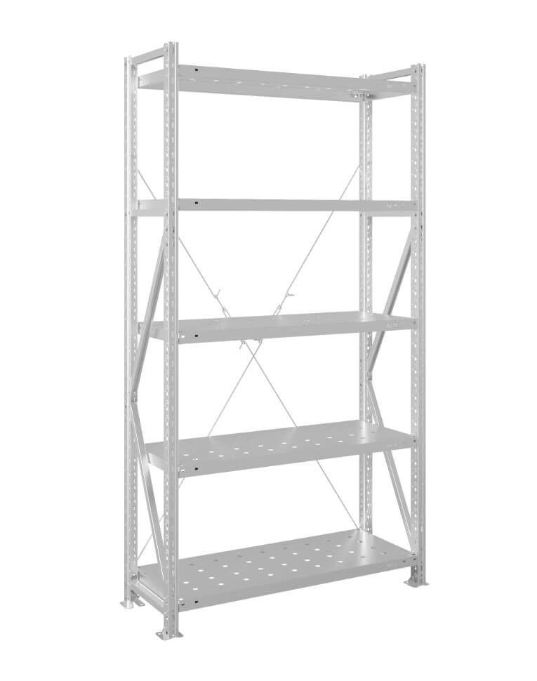 Стеллаж MS U 2000x1200x400 5 полок (180 кг, перф) купить в Самаре