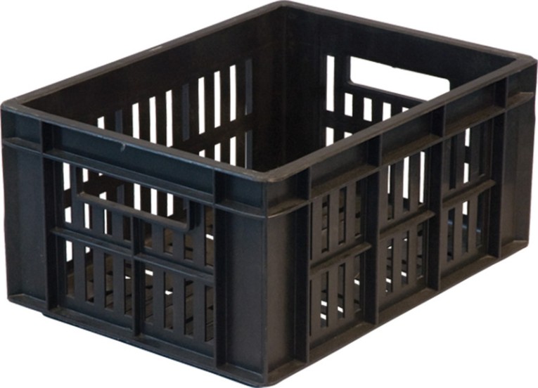 Ящик дрожжевой 400х300х200 с перф. черный купить в Самаре