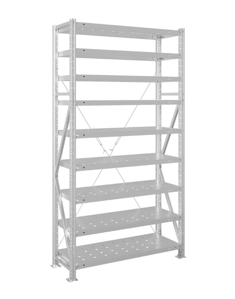 Стеллаж MS U 2000x1200x500 9 полок (180 кг, перф) купить в Самаре Стеллаж MS U 2000x1200x500 9 полок (180 кг, перф) купить в Самаре