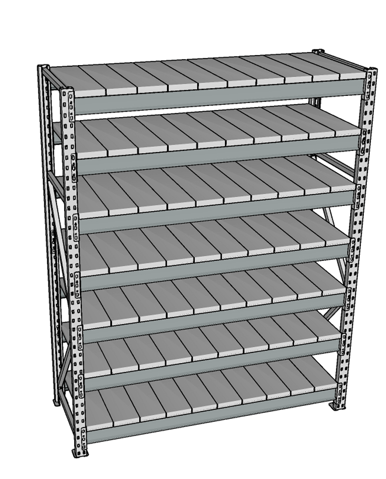 Стеллаж грузовой СГР 3000x1500x600 7 полок (металл) купить в Самаре Стеллаж грузовой СГР 3000x1500x600 7 полок (металл) купить в Самаре