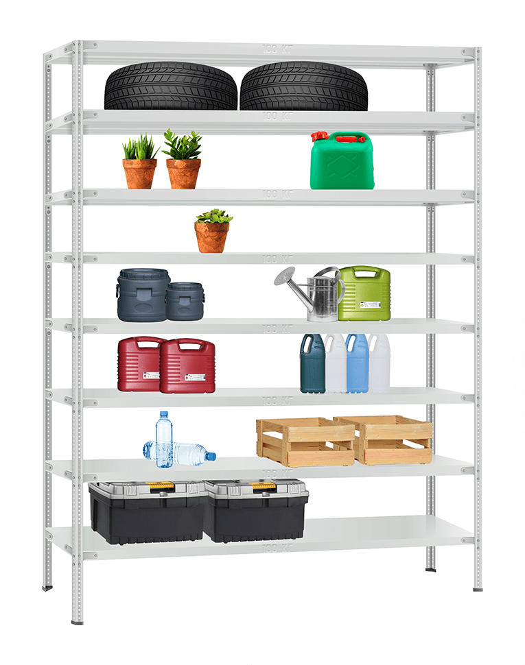 Стеллаж металлический Титан МС-900 2200x1000x500 8 полок купить в Самаре Стеллаж металлический Титан МС-900 2200x1000x500 8 полок купить в Самаре