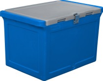 Контейнер 645х405х420 мм синий с крышкой Контейнер 645х405х420 мм синий с крышкой