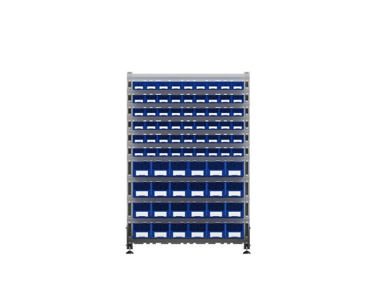 Стеллаж для пластиковых лотков SORTEX двухсторонний 1500x1000x800.04 купить в Самаре Стеллаж для пластиковых лотков SORTEX двухсторонний 1500x1000x800.04 купить в Самаре