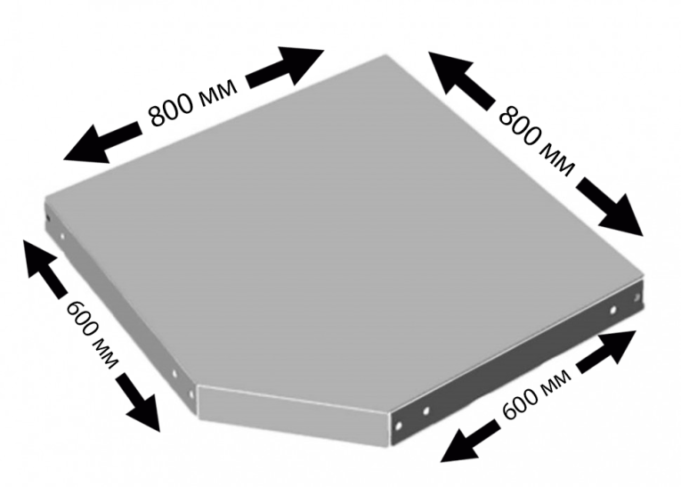 Угловая полка Практик MS 60F (800х600) купить в Самаре Угловая полка Практик MS 60F (800х600) купить в Самаре