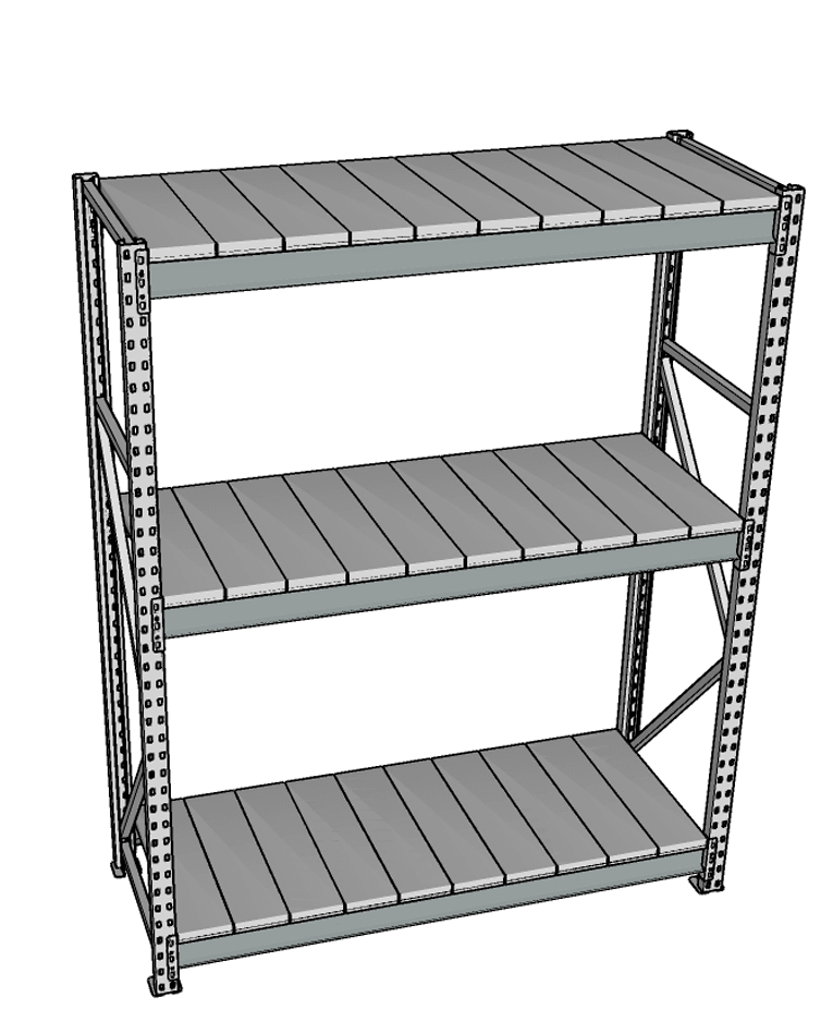 Стеллаж грузовой СГР 3000x2100x800 3 полки (металл) купить в Самаре Стеллаж грузовой СГР 3000x2100x800 3 полки (металл) купить в Самаре