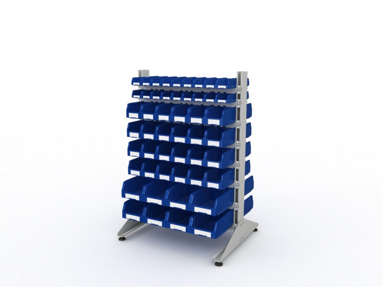 Стеллаж для пластиковых лотков SORTEX двухсторонний 1500x1000x800.06 купить в Самаре Стеллаж для пластиковых лотков SORTEX двухсторонний 1500x1000x800.06 купить в Самаре