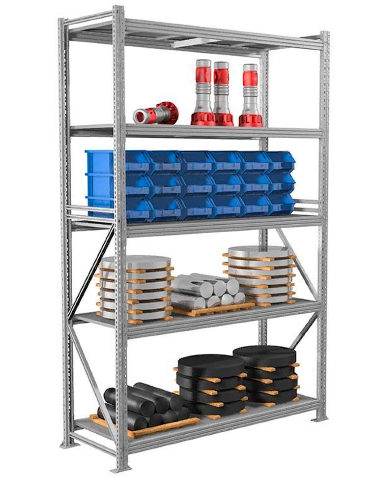 Стеллаж MS Profi 3000х1800х800 5 полок купить в Самаре