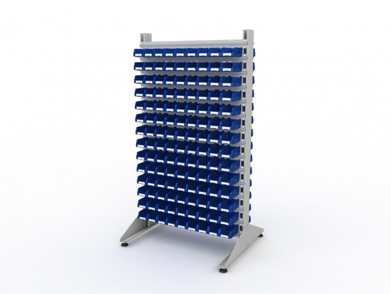 Стеллаж для пластиковых лотков SORTEX двухсторонний 1800x1000x800.01 купить в Самаре Стеллаж для пластиковых лотков SORTEX двухсторонний 1800x1000x800.01 купить в Самаре