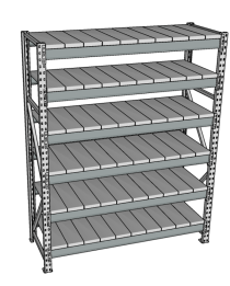 Стеллаж грузовой СГР 2000x900x500 6 полок (металл) Стеллаж грузовой СГР 2000x900x500 6 полок (металл)