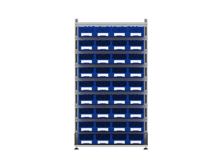 Стеллаж для пластиковых лотков SORTEX двухсторонний 1800x1000x800.03 купить в Самаре Стеллаж для пластиковых лотков SORTEX двухсторонний 1800x1000x800.03 купить в Самаре